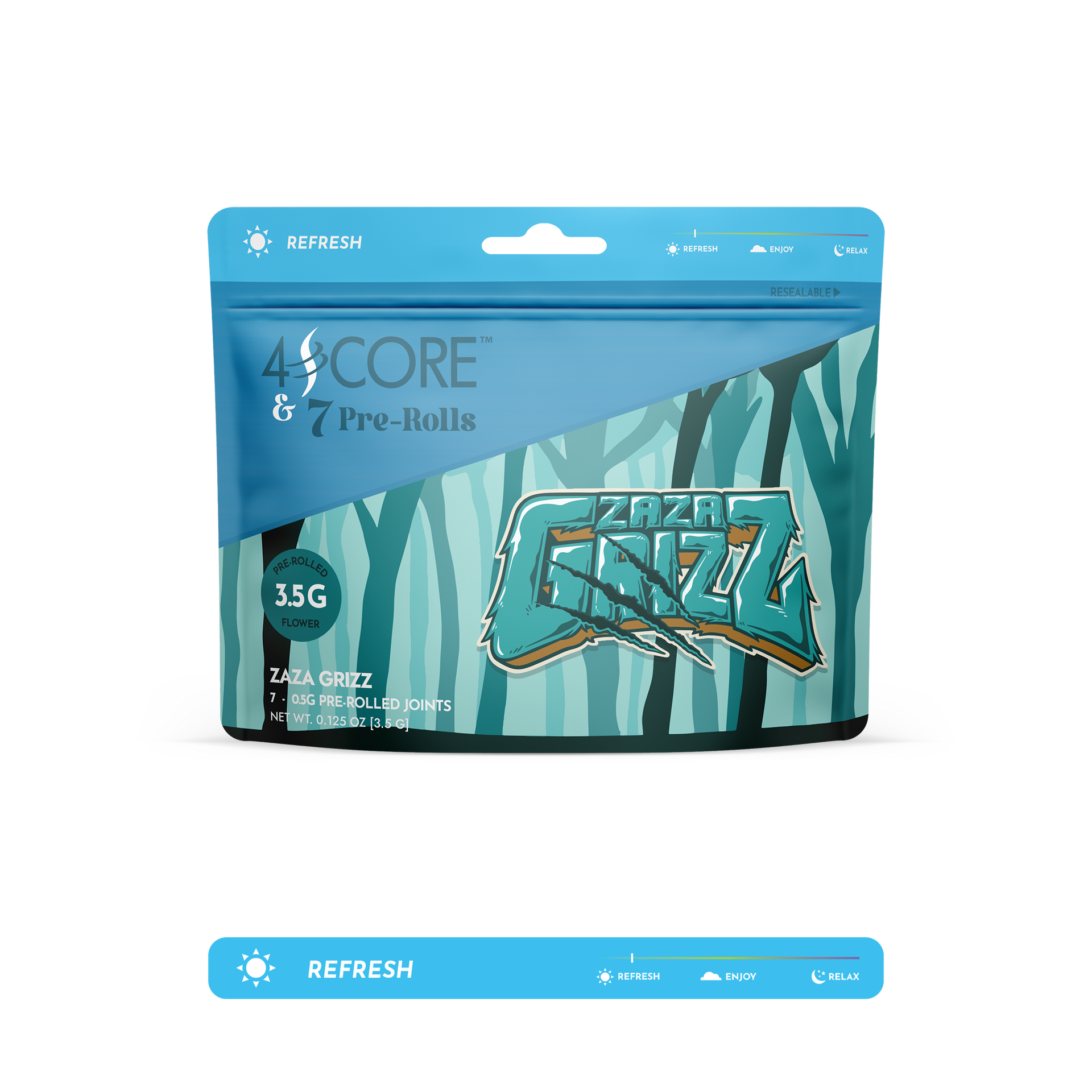 ZAZA GRIZZ | 7 PRE-ROLLS – 4SCORE